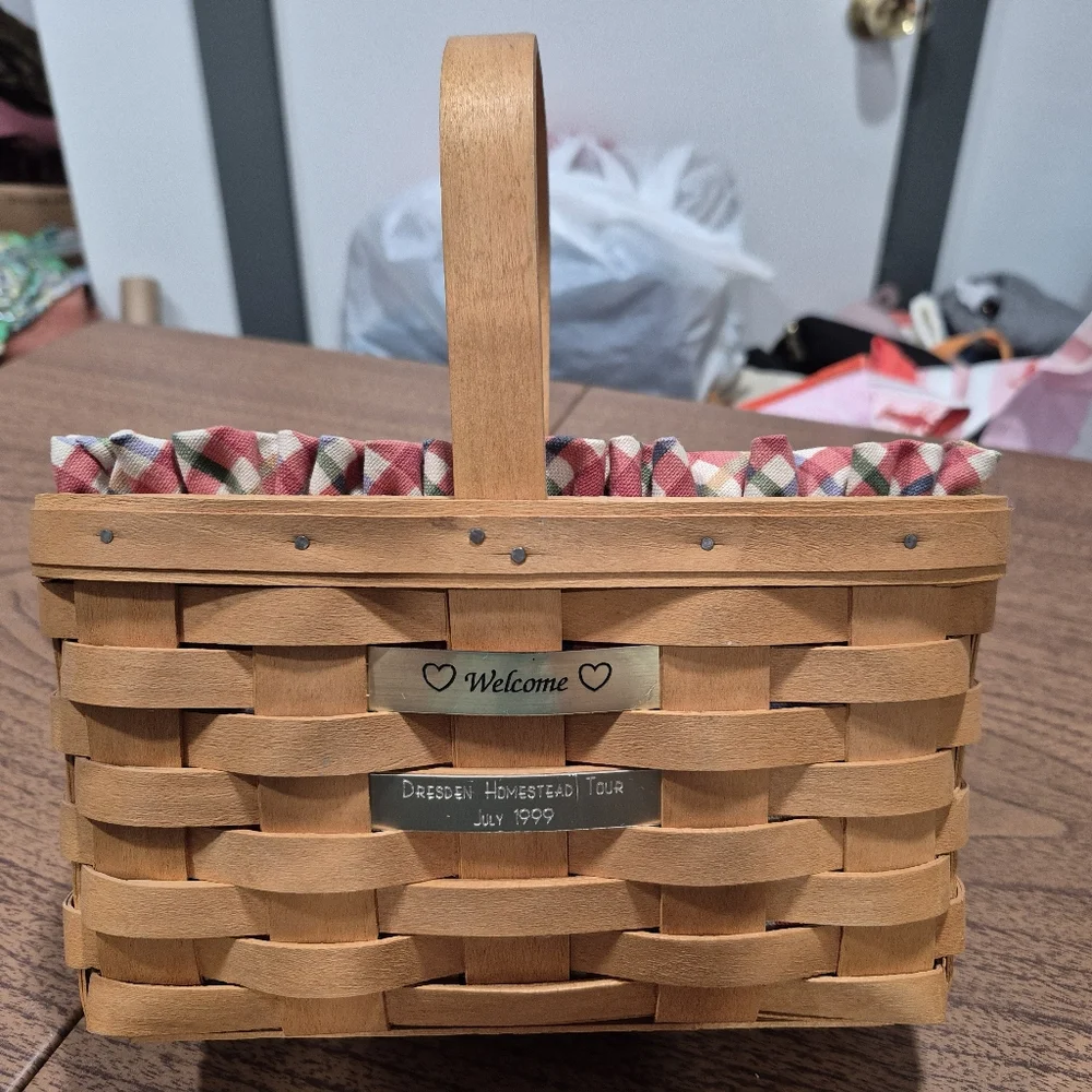EUC Vintage Longaberger Basket From 1999 Dresden Homestead Tour